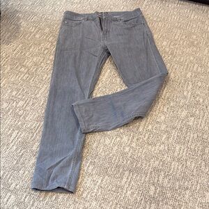 7 For All Mankind Slim Straight Jeans - Gray 32
